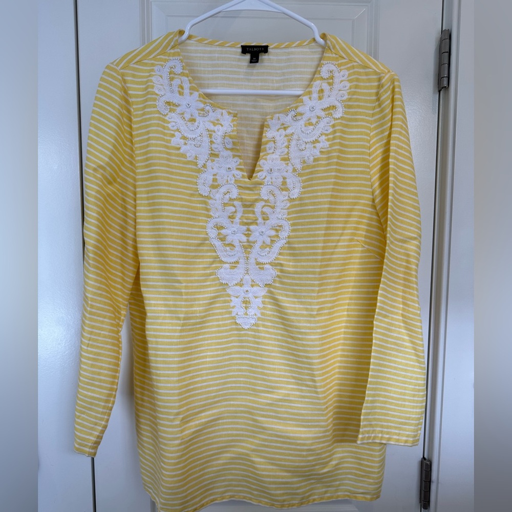 Talbots linen top